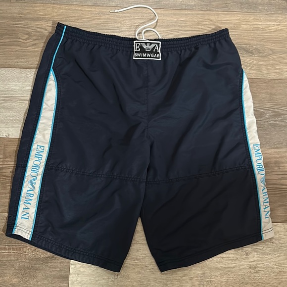 Vintage Emporio Armani Swimwear Trunks Swim Shorts Mens XXL XL